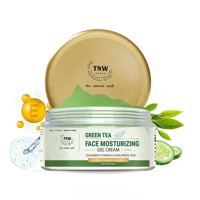 TNW The Natural Wash Face Moisturizing Gel Cream with Green Tea & Cucumber for Soft & Oil-Free Skin
