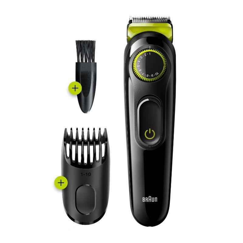 braun-beard-trimmer-bt3221,-beard-trimmer-and-hair-clipper,-20-length-settings,-volt-green