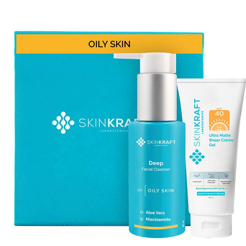 SkinKraft Oily Skin Face Wash & Sunscreen Combo - Pack Of 2