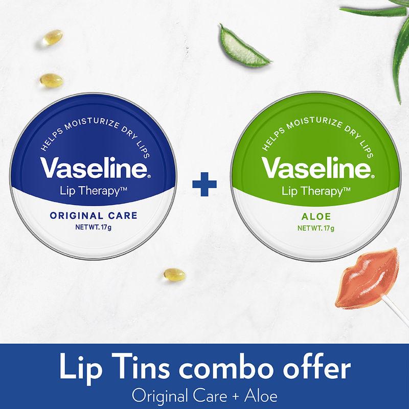 Vaseline Lip Tins Combo - Original + Aloe