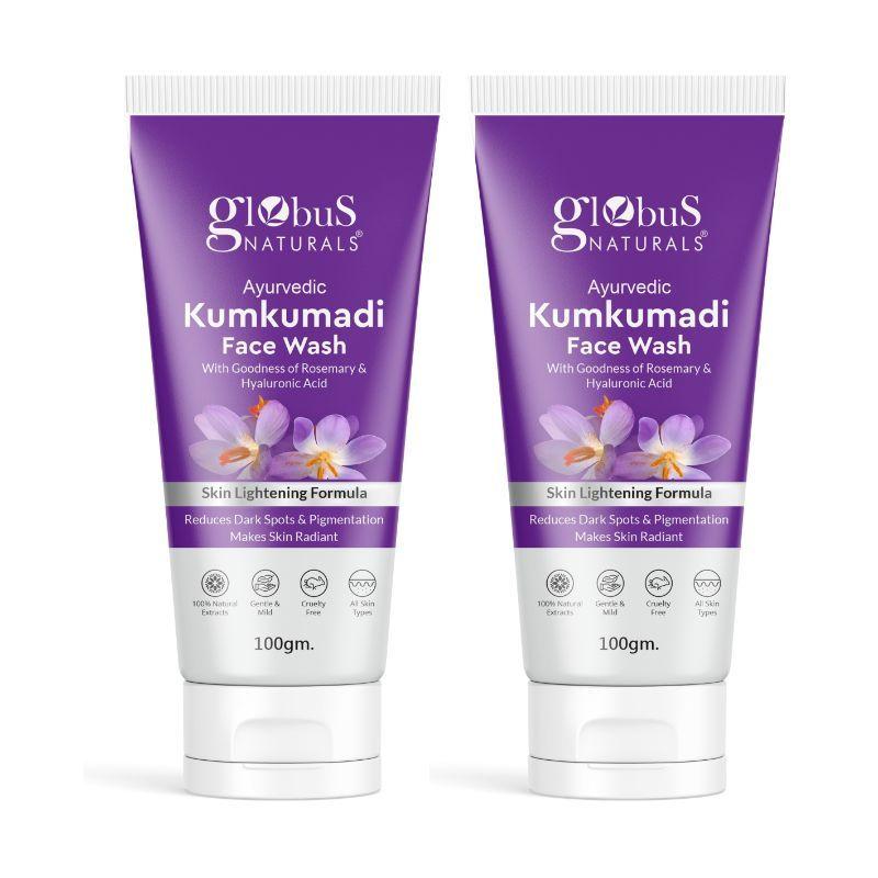 Globus Naturals Ayurvedic Kumkumadi Skin Lightening Face Wash (Pack Of 2)