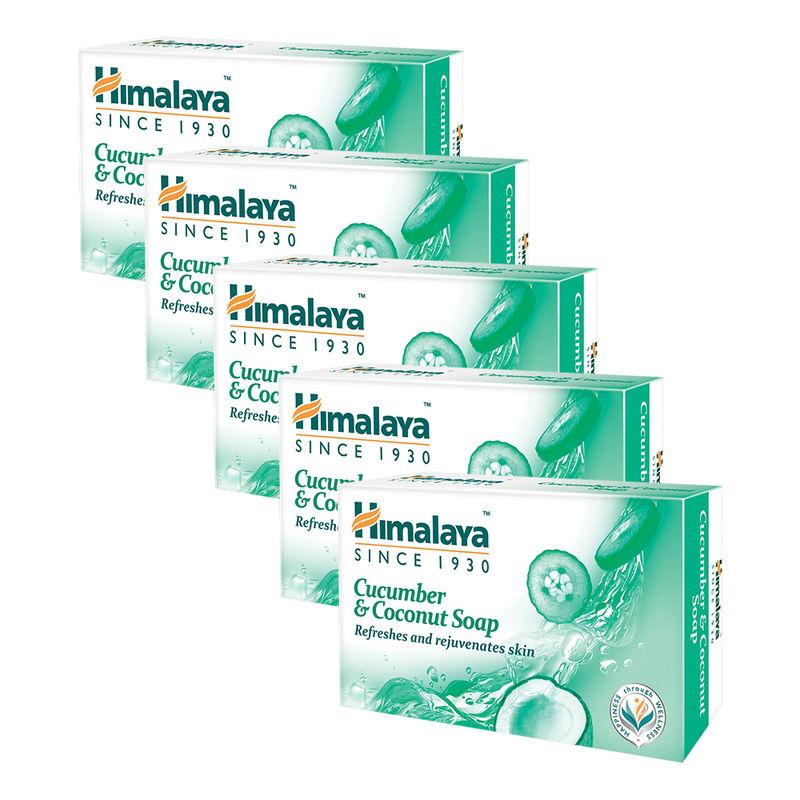 Himalaya Refreshing Cucumber & Coconut Soap - Pack of 5