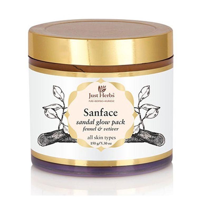 Just Herbs Sanface Chandan Glow Face Pack for Skin Tightening