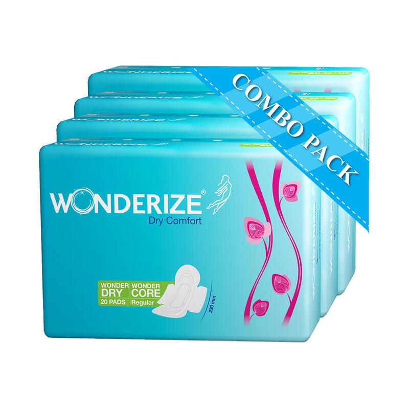 wonderize-dry-comfort-regular-size-sanitary-napkins---80-pads,-combo-pack-of-80-pads