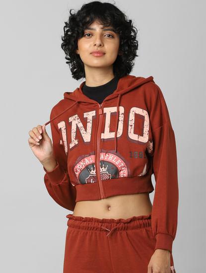 brown-printed-zipped-co-ord-sweatshirt