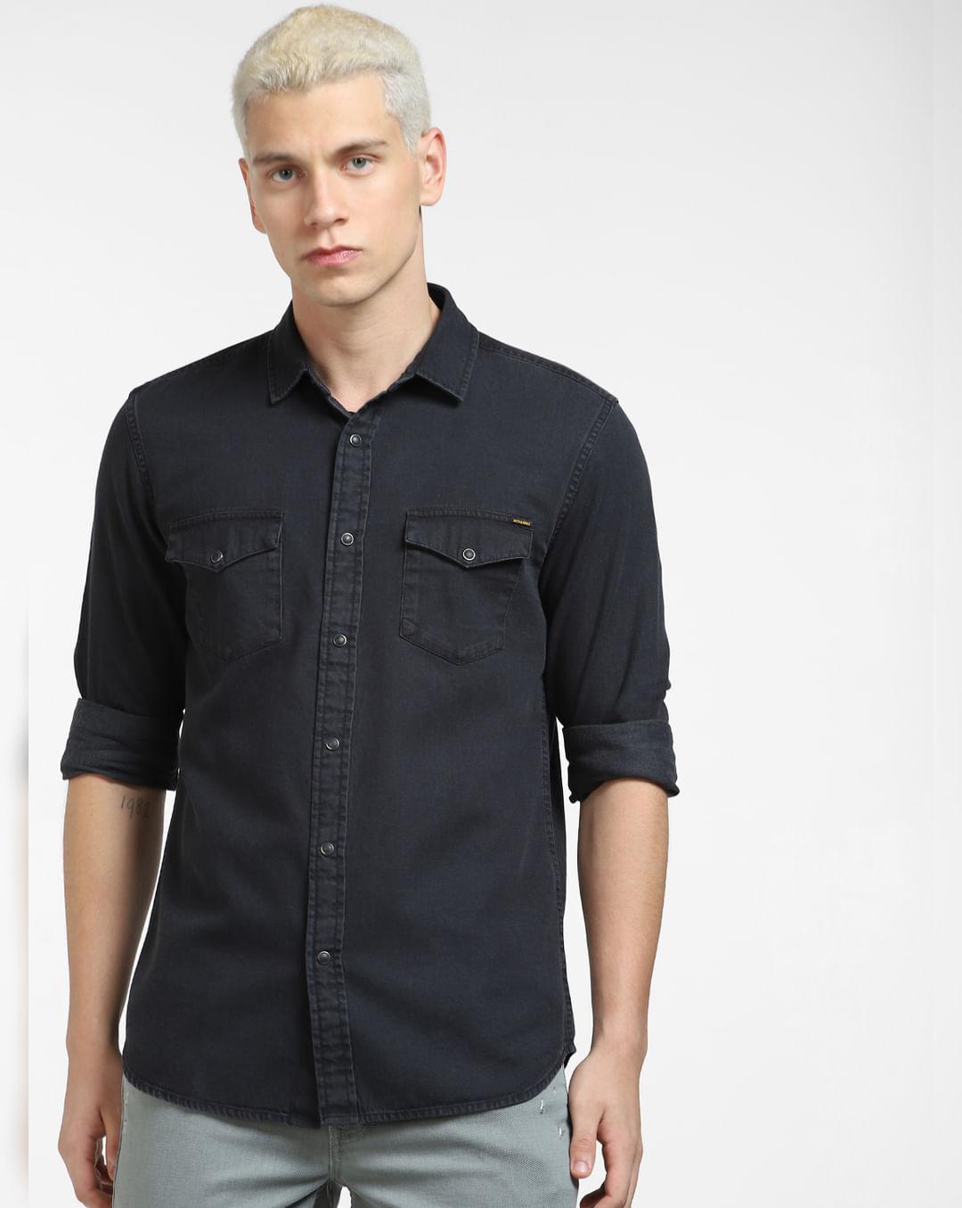 black-denim-full-sleeves-shirt