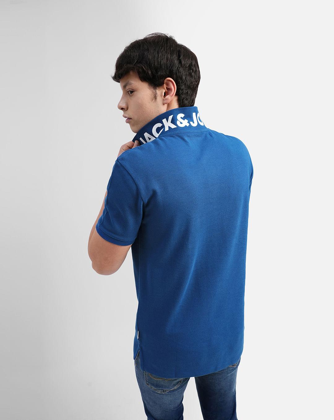 dark-blue-polo-neck-t-shirt