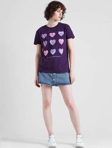 purple-heart-printed-t-shirt