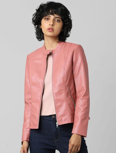 pink-faux-leather-jacket