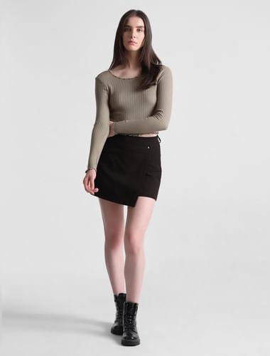 olive-ribbed-cropped-top