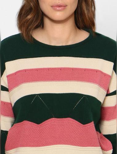 Multi-Coloured Striped Pullover