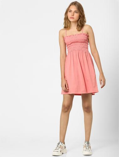 pink-fit-&-flare-dress
