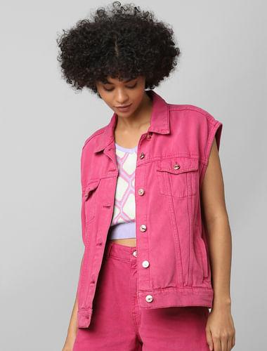 pink-oversized-denim-jacket