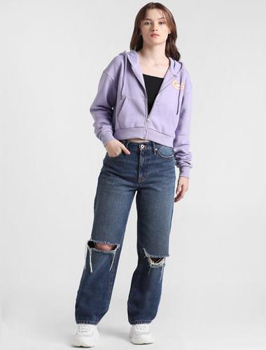 lavender-printed-zip-hooded-sweatshirt