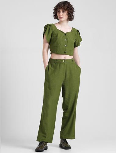green-co-ord-set-top