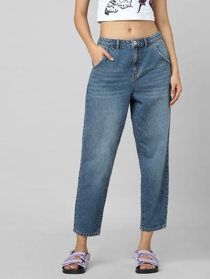 blue-mid-rise-slouchy-jeans