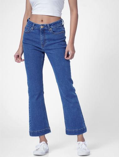 blue-high-rise-flared-jeans