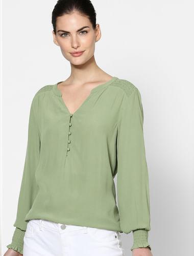 green-blouse