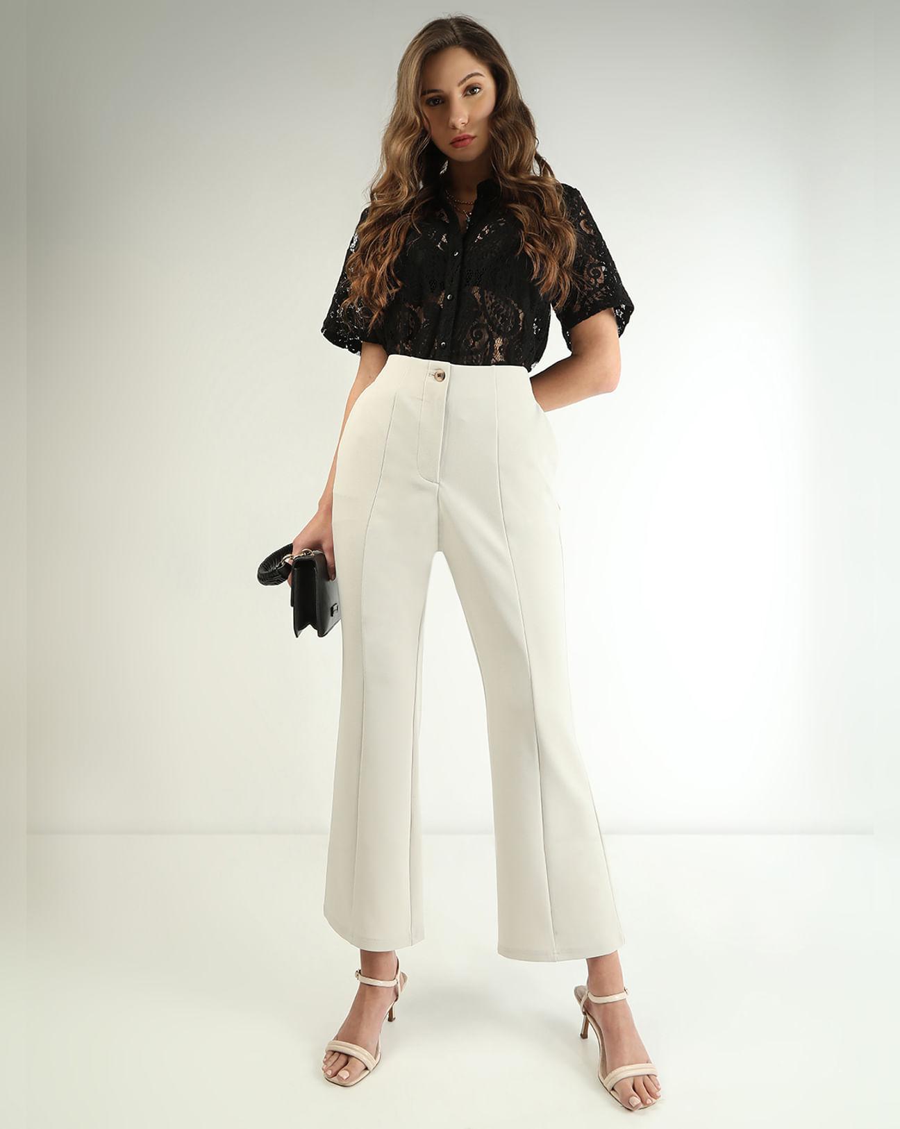 Off-White High Rise Flared Pants
