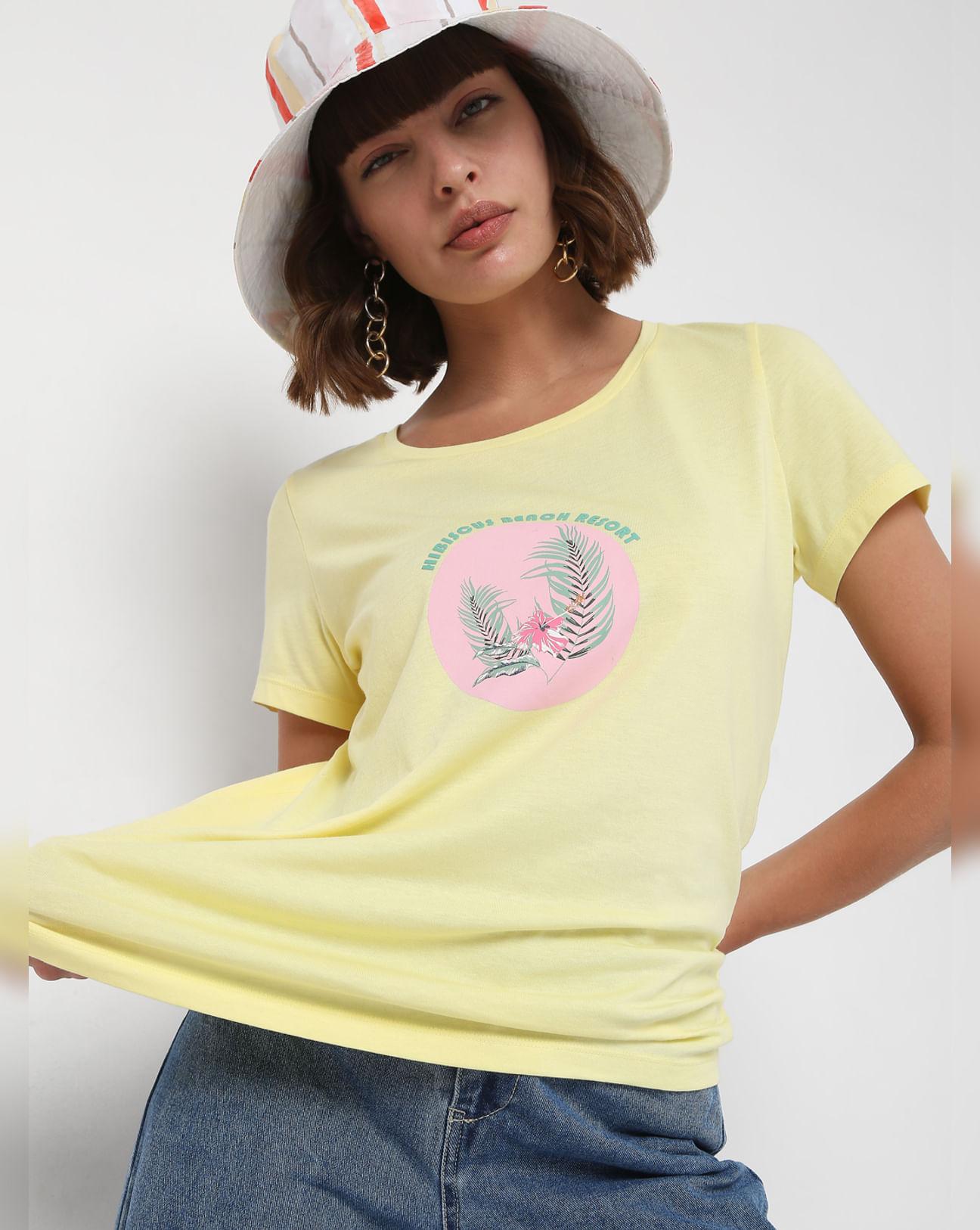 Yellow Graphic T-shirt