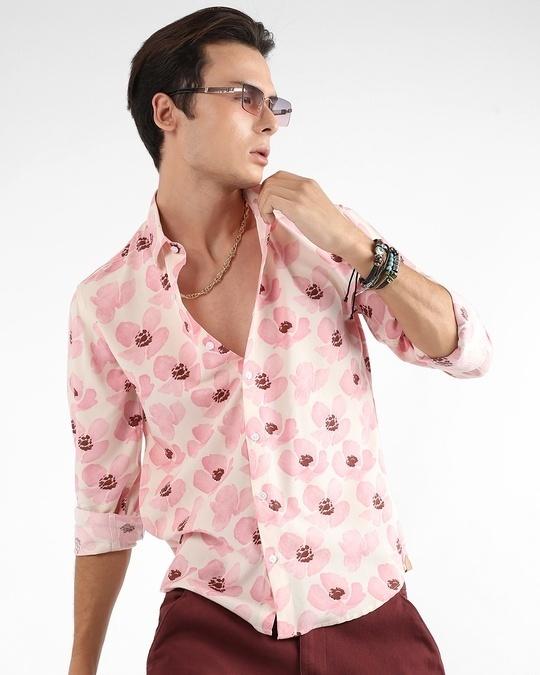 men's-pink-all-over-floral-printed-shirt