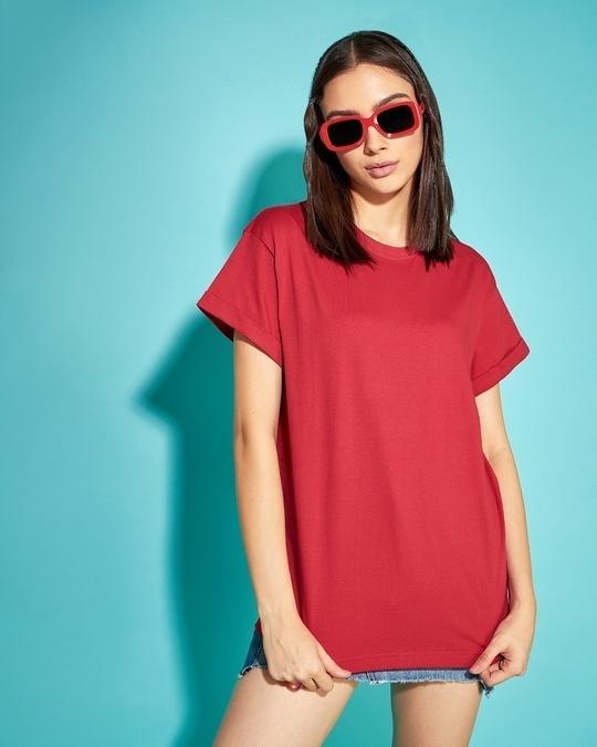 women's-red-boyfriend-t-shirt