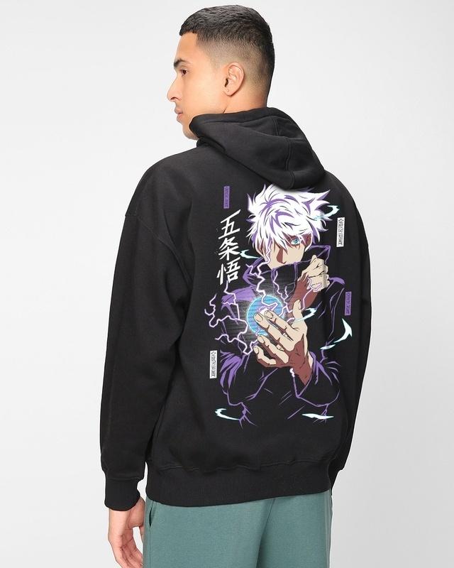 men's-black-satoru-graphic-printed-oversized-hoodie-sweatshirt