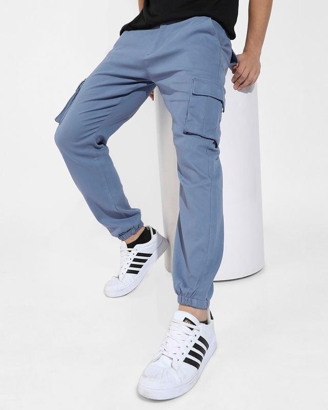 men's-blue-cargo-trousers