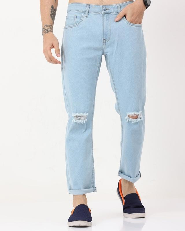 Men's Blue Ripped Skinny Fit Jeans