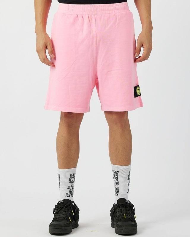 Men's Pink Relaxed Fit Shorts
