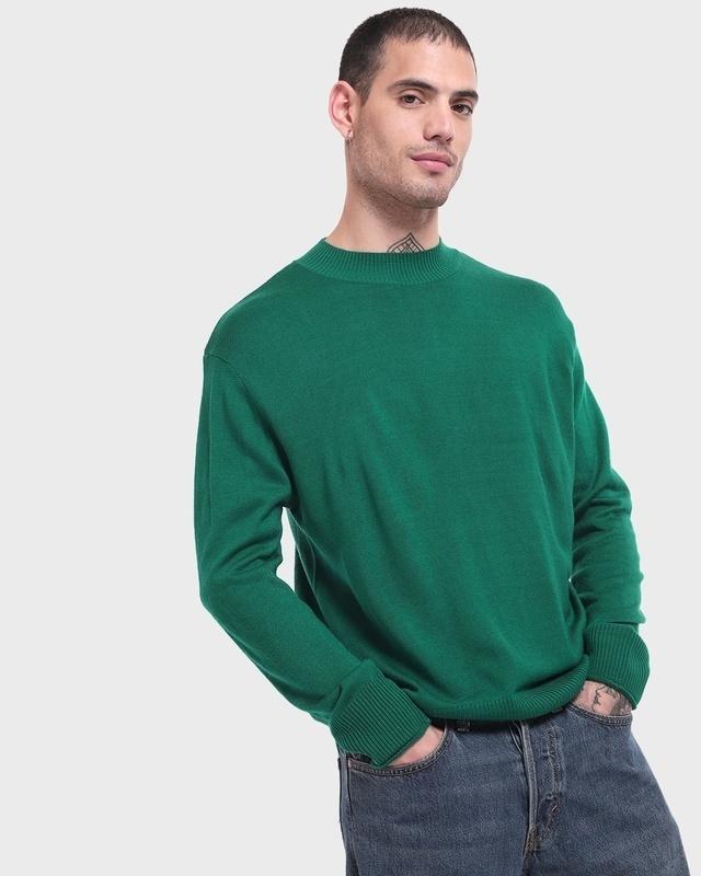Men's Green Oversized Sweater