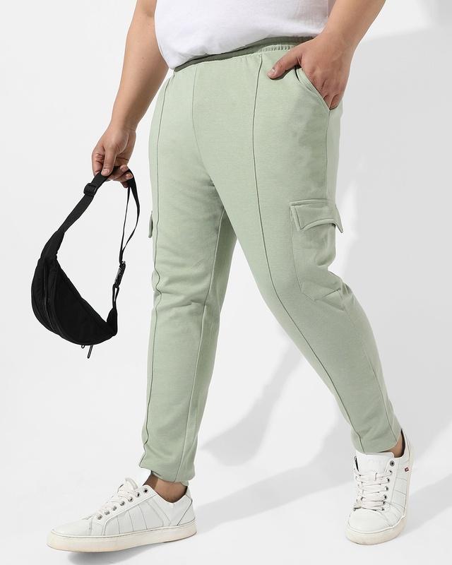men's-sage-green-plus-size-track-pants