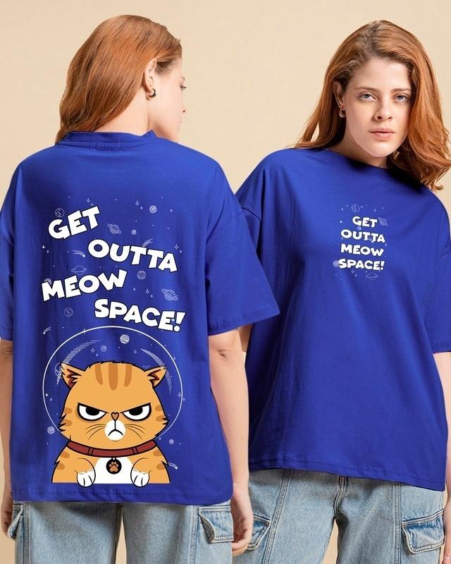 women's-blue-get-outta-my-space-graphic-printed-oversized-t-shirt