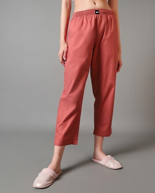 Women's Coral Orange Pyjamas
