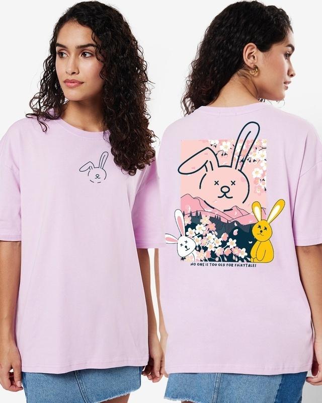 women's-purple-fairytale-bunny-graphic-printed-oversized-t-shirt