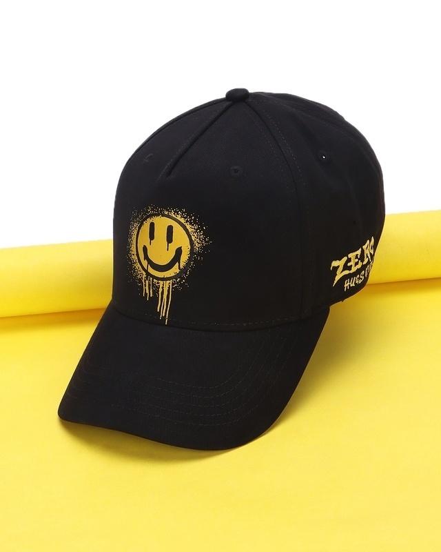unisex-black-zero-hugs-printed-baseball-cap
