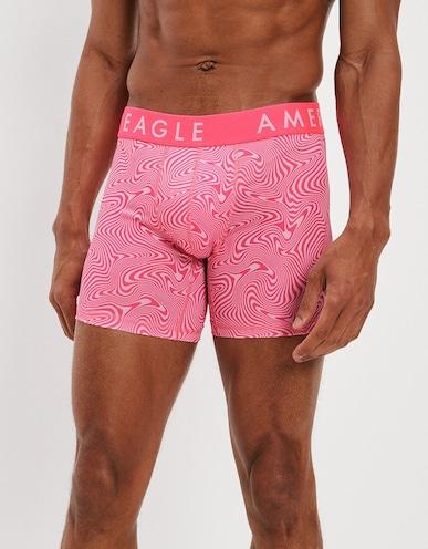 American Eagle Men Pink Pink Checkered 6 Inches Flex Boxer Brief