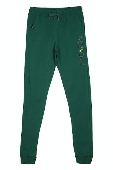 boys-green-regular-fit-solid-track-pants