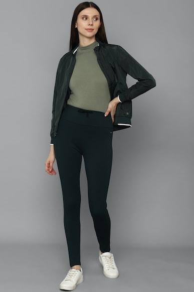 women-olive-regular-fit-casual-leggings