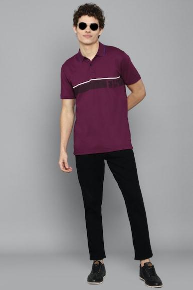 men-purple-graphic-print-polo-neck-graphic-t-shirts