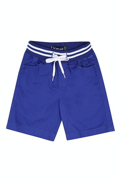 Boys Blue Regular Fit Solid Shorts