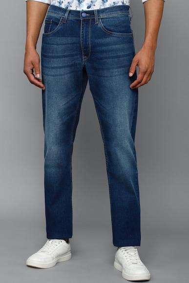 men-navy-regular-fit-dark-wash-jeans