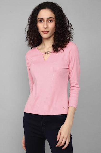 women-pink-solid-casual-top