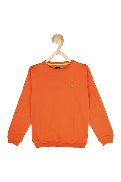 boys-orange-solid-regular-fit-sweatshirt
