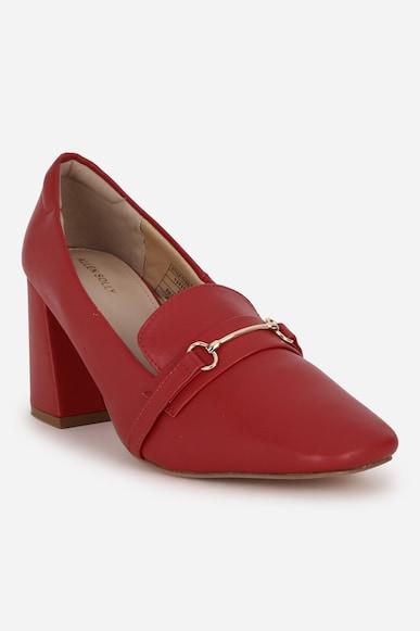 women-red-casual-heels