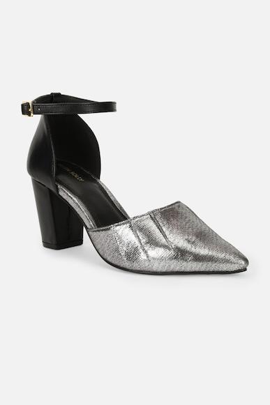 women-silver-party-heels