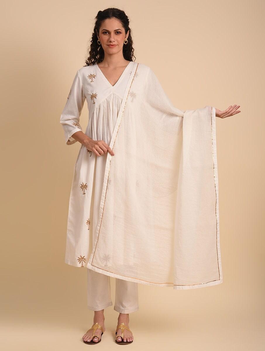 women-white-cotton-hand-woven-dupatta