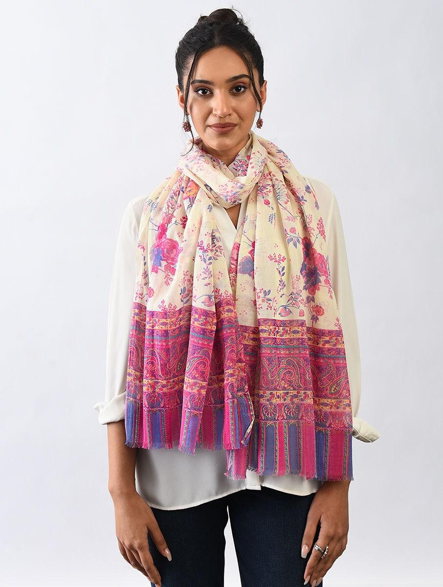 Women Multicolour Cotton Hand woven Scarfs