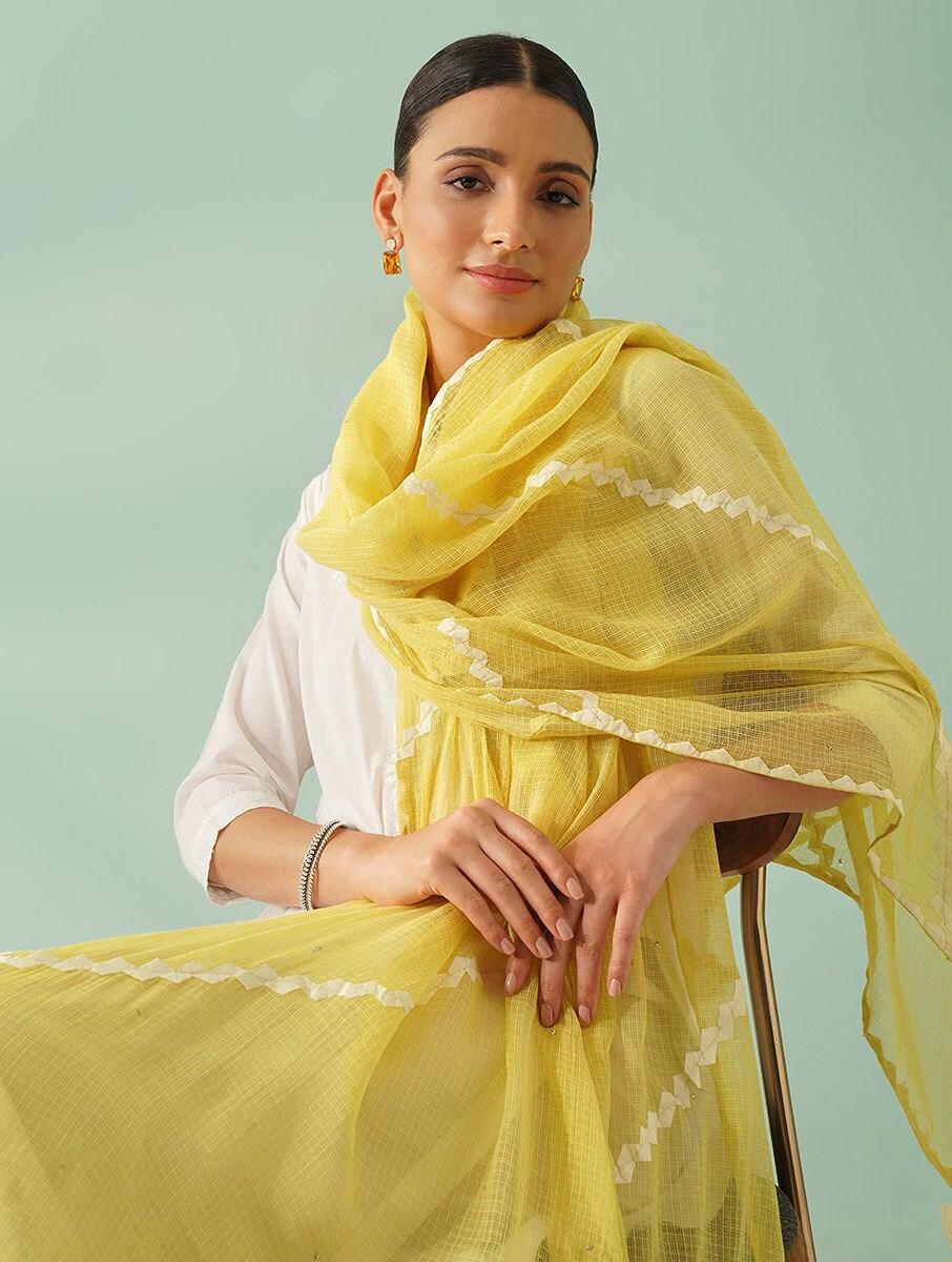 women-yellow-cotton-phool-patti-collection-dupatta