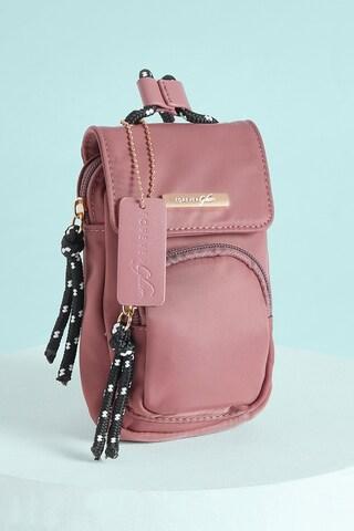 Pink Solid Casual Nylon Women Fashion Bag